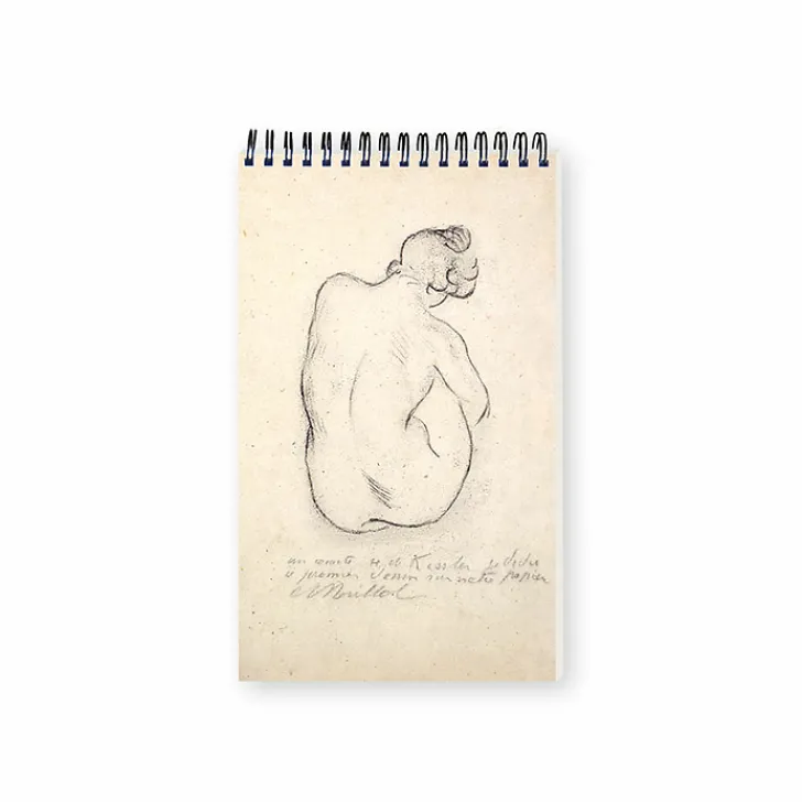 Best Carnet de croquis Aristide Maillol - Femme accroupie de dos, 1911 - Bloc de 30 feuilles 14 x 22 cm Cahiers Et Carnets