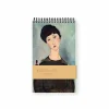 Carnet de croquis 30 feuilles Amedeo Modigliani - La chevelure noire, dit aussi Jeune fille brune assise, 1918 Cahiers Et Carnets