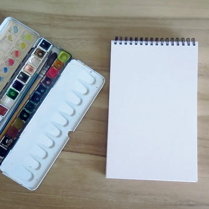 New Carnet de croquis 30 feuilles Eugène Delacroix - Palette Cahiers Et Carnets