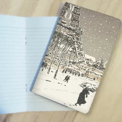 Outlet Carnet Henri Rivière - La Tour en construction, vue du Trocadéro, extrait de l'album Les Trente-six vues de la Tour Eiffel, entre 1888 et 1902 Cahiers Et Carnets