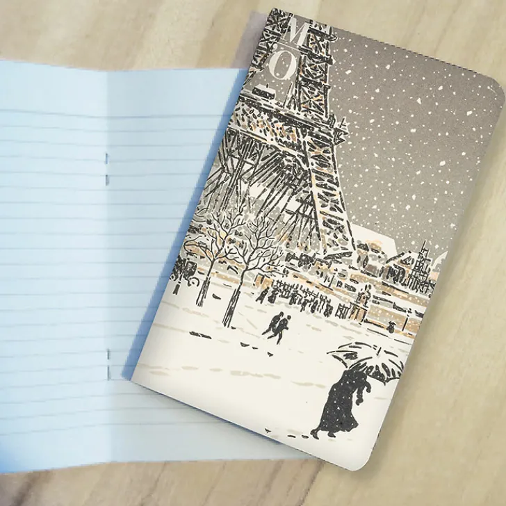 Outlet Carnet Henri Rivière - La Tour en construction, vue du Trocadéro, extrait de l'album Les Trente-six vues de la Tour Eiffel, entre 1888 et 1902 Cahiers Et Carnets