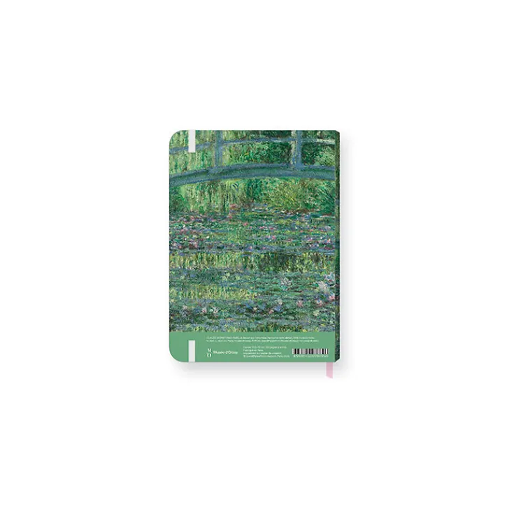 Discount Carnet à élastique Claude Monet - Le bassin aux nymphéas, harmonie verte, 1899 Cahiers Et Carnets