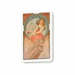 Hot Carnet long Alphonse Mucha - La peinture / La poésie, 1896 Cahiers Et Carnets