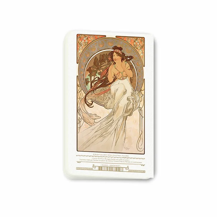 Outlet Carnet long Alphonse Mucha - La danse / La musique, 1896 Cahiers Et Carnets