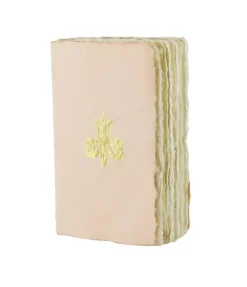 Outlet Carnet papier bouilli en cuve - Monogramme de Marie-Antoinette - Saumon Cahiers Et Carnets