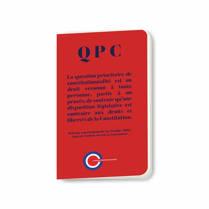 Outlet Carnet QPC - Conseil constitutionnel Cahiers Et Carnets