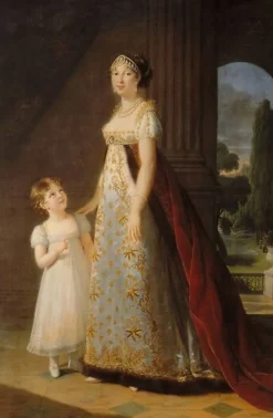 Sale Caroline Bonaparte (1782-1839) et de sa fille ainée Laetitia Joséphine (toiles encadrées) Toiles Encadrées|Toiles Sur Châssis