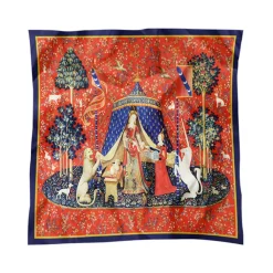 Carré Dame à la licorne Foulards, Étoles, Châles