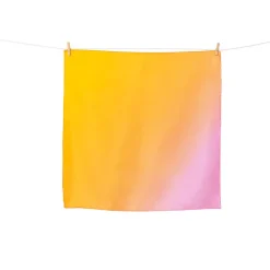 Carré de soie Rose/jaune 70x70cm
