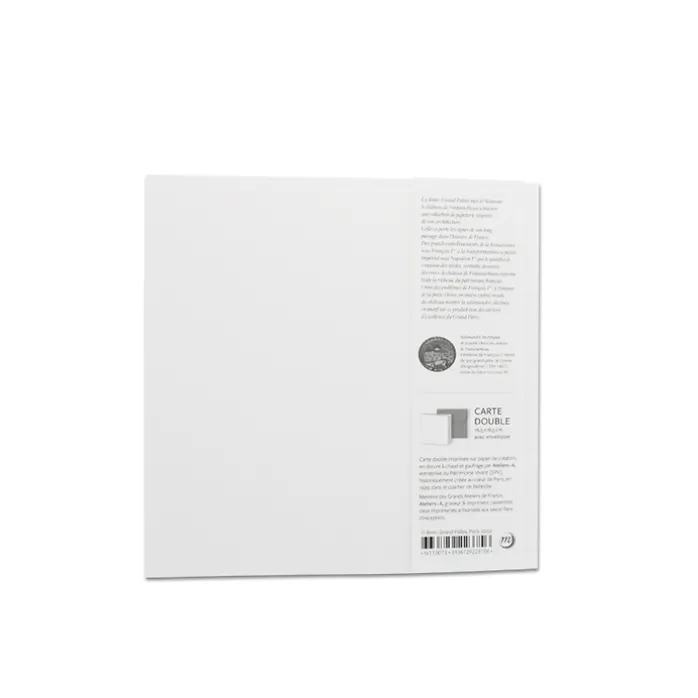 Carte double avec enveloppe - Salamandre du tympan de la porte Dorée - Château de fontainebleau