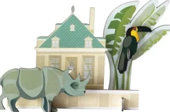 Carte pop out Ménagerie du roi - Rhinocéros