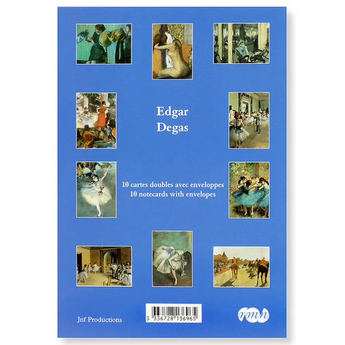 10 Cartes doubles et enveloppes - Edgar Degas