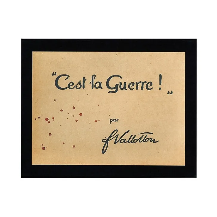 Outlet " C'est la Guerre ! " par Félix Vallotton Livres D'Art