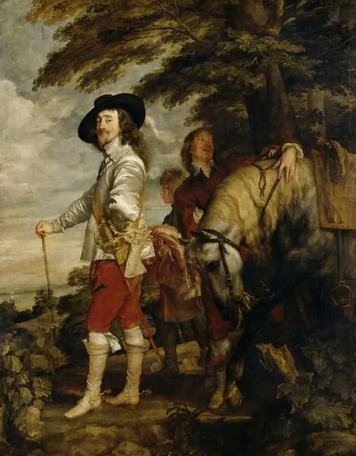 Charles Ier, roi d'Angleterre à la chasse (panneaux aluminium)