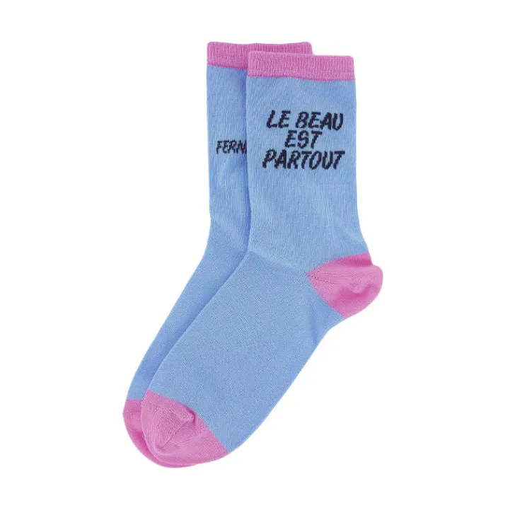 Chaussettes Le beau est partout 36/41 - Rose Chaussettes