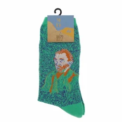 Chaussettes Vincent van Gogh - Autoportrait Vert 36/41 - Musée d'Orsay