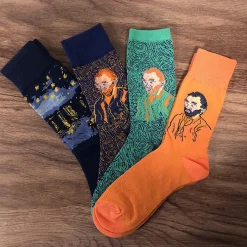 Chaussettes Vincent van Gogh - Autoportrait Vert 36/41 - Musée d'Orsay