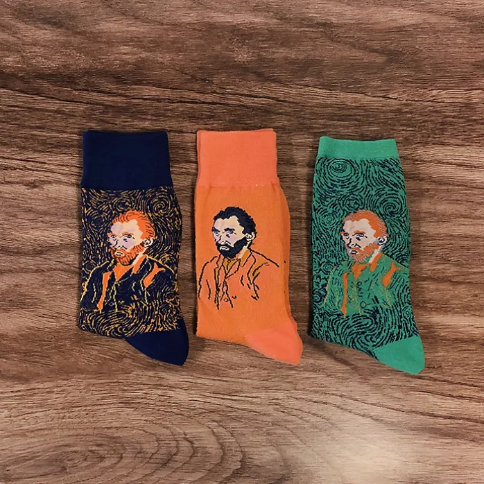 Chaussettes Vincent van Gogh - Autoportrait Vert 36/41 - Musée d'Orsay