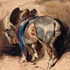 Cheval tourné à gauche (toiles sans cadre)