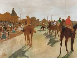 Hot Chevaux de course, devant les tribunes [dit aussi Le Défilé] (détail) (toiles encadrées) Toiles Encadrées|Toiles Sans Cadre