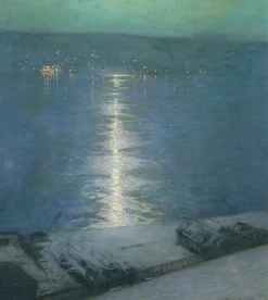 Clair de lune sur la riviére ou (panneaux acryliques)
