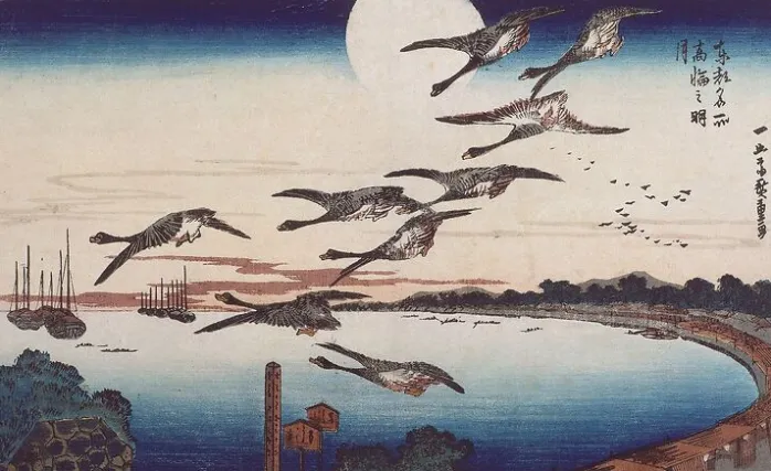 Clair de lune à Takanawa (toiles sans cadre)
