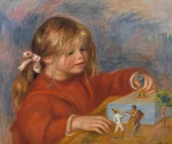 Claude Renoir jouant (panneaux aluminium)