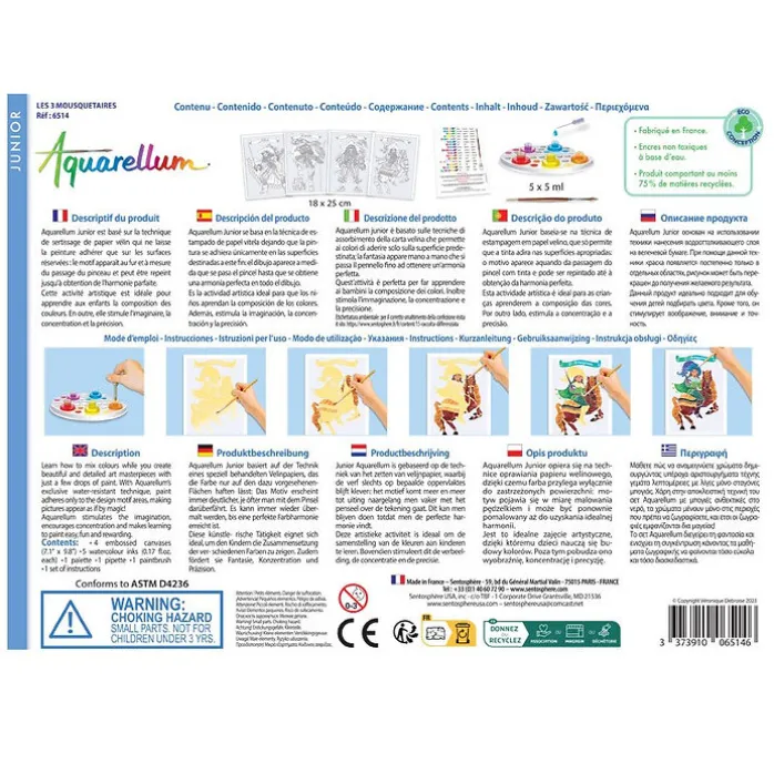 Coffret Aquarellum Junior - Les Trois Mousquetaires