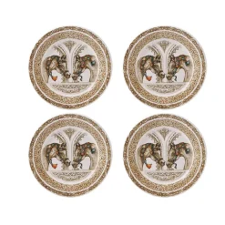 Outlet Coffret 4 assiettes canapés - Chevaux du vent Ø16,5cm - Faïencerie de Gien Art De La Table