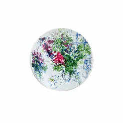 Coffret de 4 assiettes 21cm Marc Chagall - Les bouquets de fleurs - Bernardaud