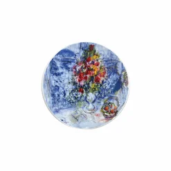 Coffret de 4 assiettes 21cm Marc Chagall - Les bouquets de fleurs - Bernardaud