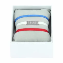 Coffret de 3 Bracelets Liberté - Bleu, blanc et rouge Bracelets