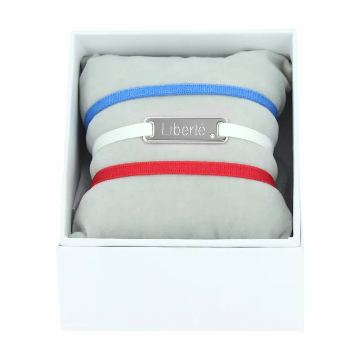 Coffret de 3 Bracelets Liberté - Bleu, blanc et rouge Bracelets