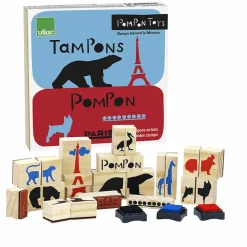 Online Coffret de 23 Tampons en bois François Pompon - Pompon Toys Loisirs Créatifs