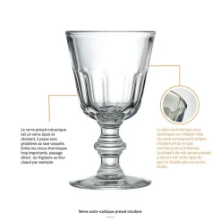 Sale Coffret de 6 verres à vin Périgord - La Rochère Art De La Table