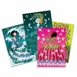 Discount Coffret Tableaux à pailleter - Robes à paillettes - Djeco Loisirs Créatifs