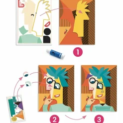 Collages et stickers Diego Lizan inspiré par Pablo Picasso - Djeco