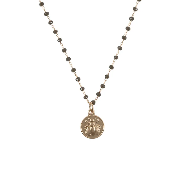 Sale Collier Abeille - Brun Colliers Et Pendentifs