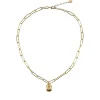 Sale Collier avec chaîne maille trombone - Pendentif Scarabée Colliers Et Pendentifs