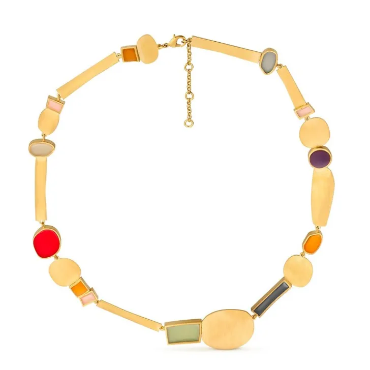 Collier doré Collage vert - Joidart Colliers Et Pendentifs