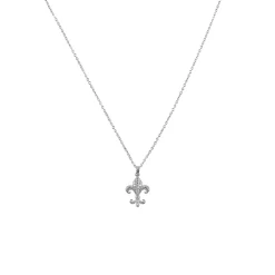 Collier Fleur de Lys strass