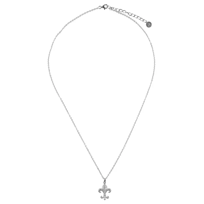Collier Fleur de Lys strass