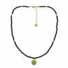 Collier Œil - Perles d'onyx