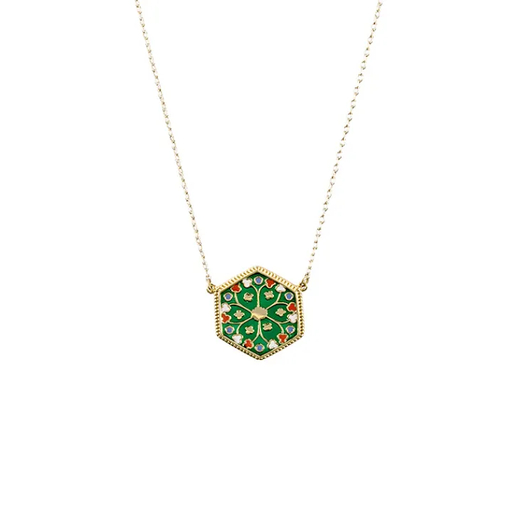 Discount Collier Émail de Plique Colliers Et Pendentifs