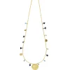 Collier à pampilles bleu turquoise Nymphéa - Les Cleias