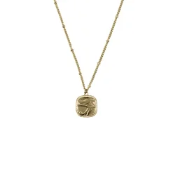 Collier-pendentif Égyptien Œil - Chaîne boules 60cm