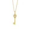Clearance Collier plaqué or Clef de la Chapelle royale Colliers Et Pendentifs