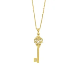 Clearance Collier plaqué or Clef de la Chapelle royale Colliers Et Pendentifs