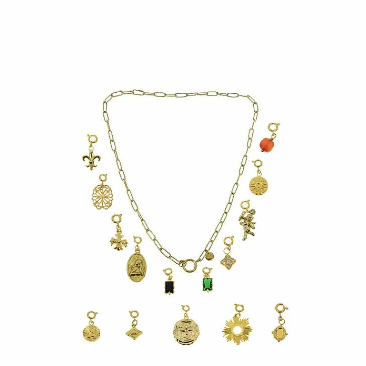 Hot Collier pour charm's à maillons trombones Colliers Et Pendentifs