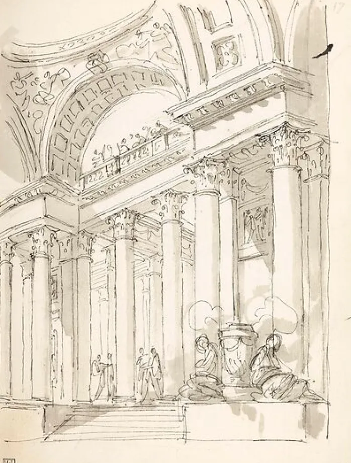 Colonnade animé (toiles sur châssis)